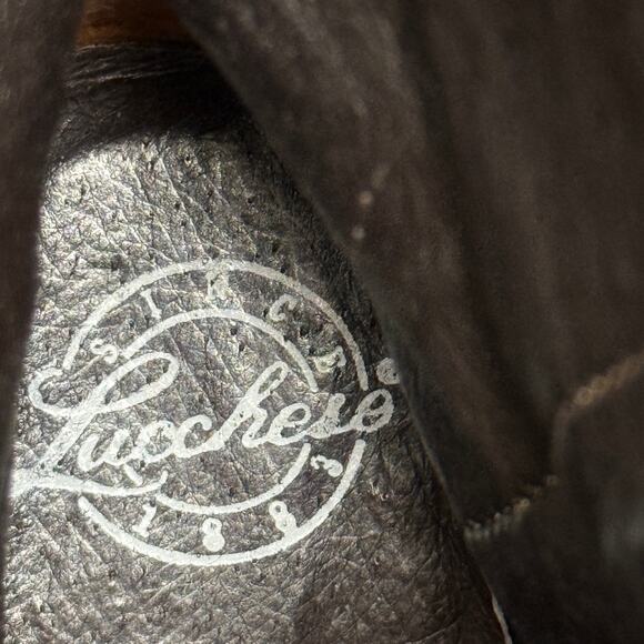 Lucchese M5015 Women’s Fiona Scarlette Cafe Brown Calf Stud Cowboy Western boots - Picture 9 of 13